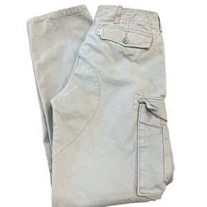 Levis Cargo Pants Mens 32x34 Gray Straight Cotton Utility Workwear Pocket 12462